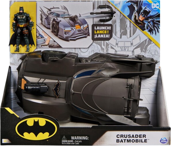 Véhicule Crusader Batmobile avec figurine Batman par Spin Master