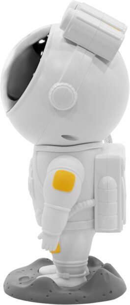 Vue côté gauche de la veilleuse décorative astronaute Star Man coloris blanc avec tête inclinable