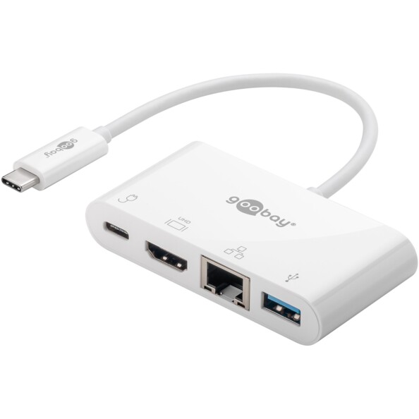 Adaptateur USB-C vers HDMI / RJ45 / USB-A / USB-C