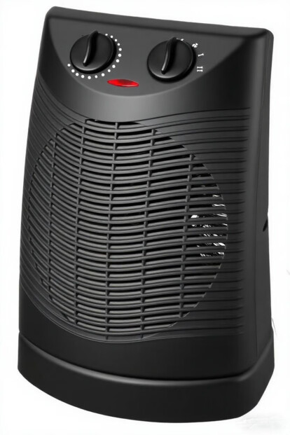 Chauffage soufflant oscillant 2000 W pour salle de bains - Noir