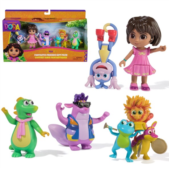 Coffret figurines Dora et amis Boots, Tico, Isa et Trio Fiesta