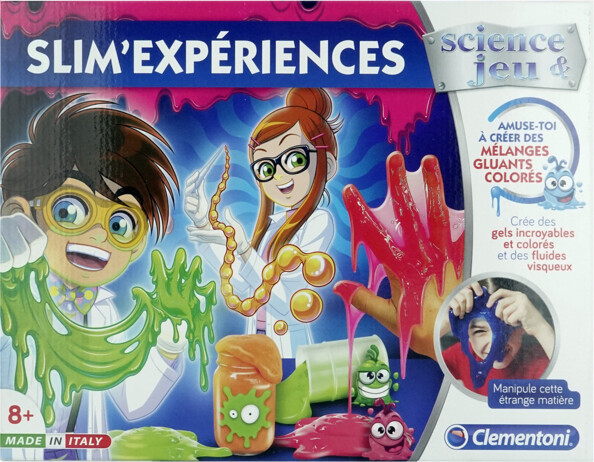 Coffret Slim'Expériences Clementoni pour créer du slime dès 8 ans