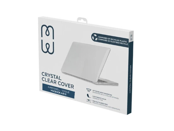 Coque transparente Crystal Clear pour MacBook Air 15" M2/M3/M4/M5
