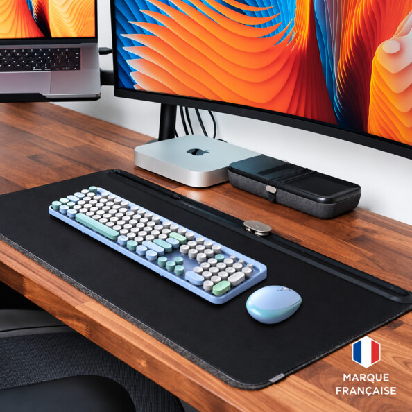 Kit clavier et souris sans fil Pure Color - Bleu