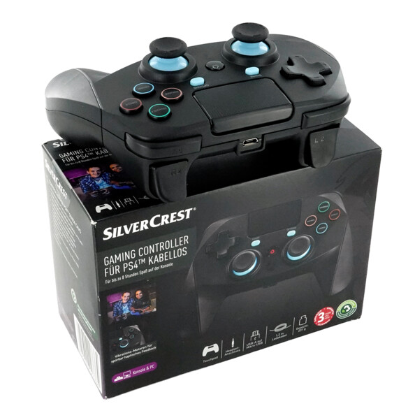Manette sans fil SilverCrest pour PS4 avec bluetooth et pavé tactile