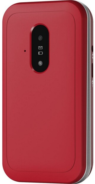 Téléphone portable sénior à clapet Leva E22 4G LTE - Rouge/Blanc