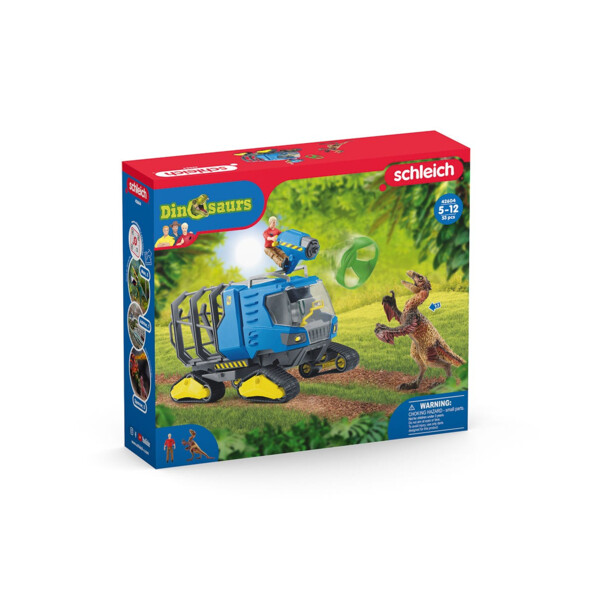 Véhicule chenillé Dinosaurs avec Dakotaraptor et ranger Flynn