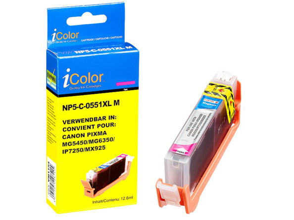 Cartouche compatible Canon CLI-551M XL, par iColor