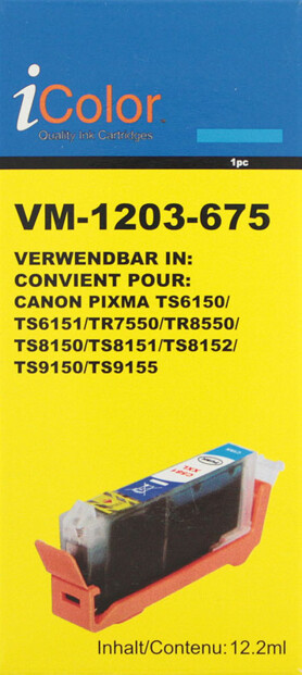 Cartouche compatible Canon CLI-581C - Cyan iColor