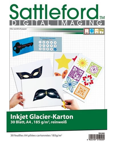 Papier Cartonné Blanc 30 Feuilles - 185 G