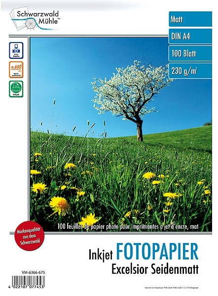 100 feuilles papier photo mat A4 230G, A4