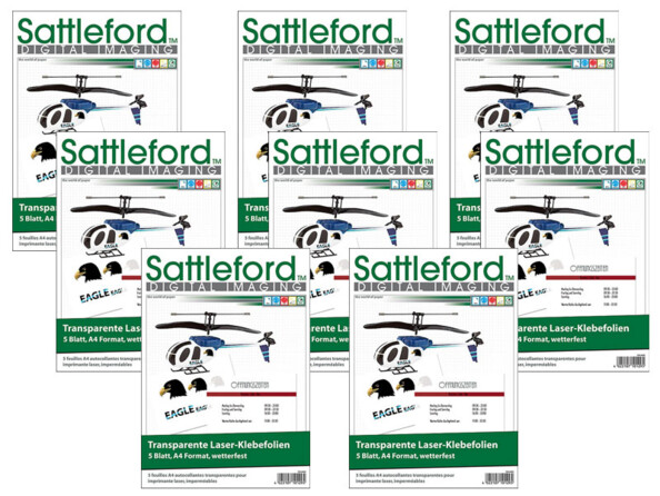 Films autocollants transparents A4 pour imprimante laser et photocopieur par Sattleford