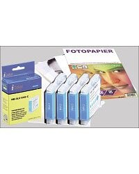 Cartouches I Color compatibles Brother cyan Par 4