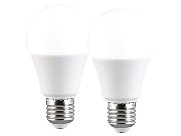 2 ampoules LED E27 / 1521 lm / blanc lumière du jour avec 3 niveaux de luminosité