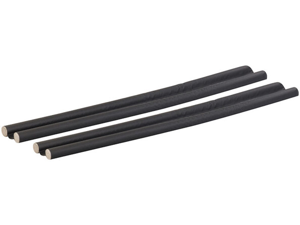 Deux boudins de porte isolants de couleur noir.