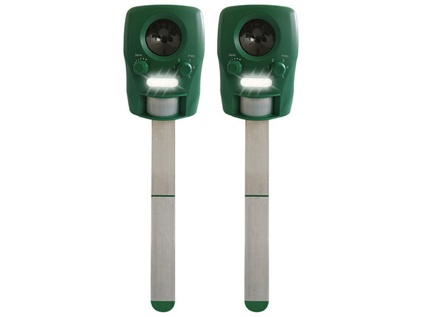 Pack de 2 dispositifs anti-nuisibles TS-810 avec piquet et 3 piles rechargeables