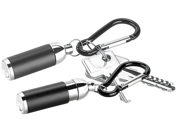 Pack de 2 lampes à porte-clés compactes et focalisables de la marque Pearl