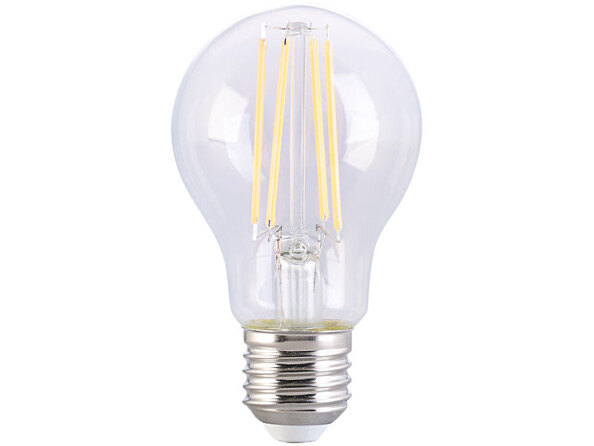 4 ampoules LED à filament E27 - 7,2 W - 806 lm - Blanc chaud
