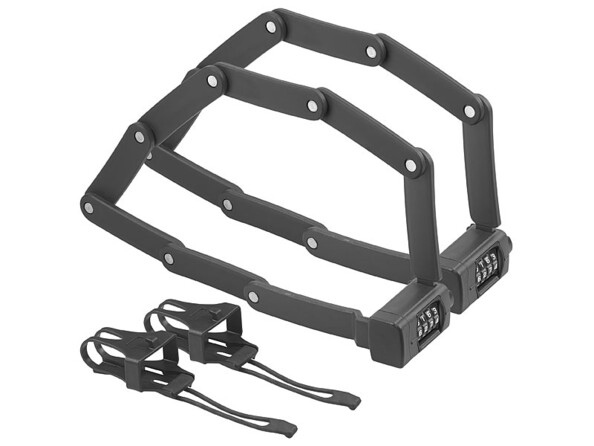 Deux antivols pliables avec code.