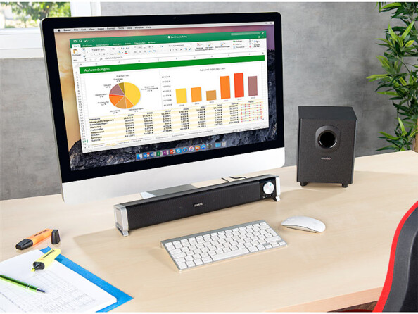 Barre de son 2.1 avec subwoofer externe et fonction bluetooth MSX-230.sb