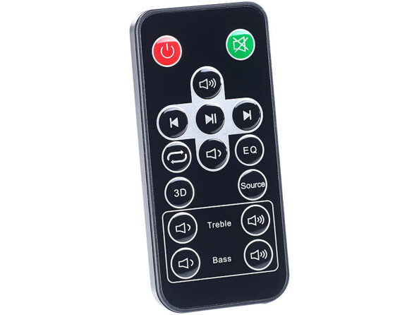 Télécommande de la barre de son avec subwoofer