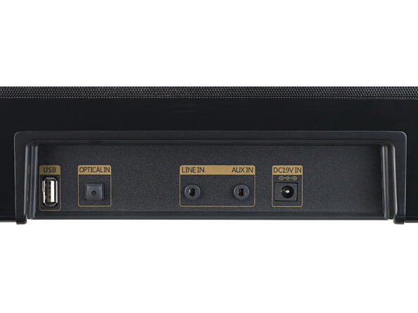 barre de son 90w rms avec entrée usb et aux ou cable optique auvisio zx1628