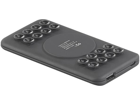 Batterie d'appoint PB-500.qi USB ultraplate compatible Qi 5000 mAh jusqu'à 2,1 A / 10,5 W