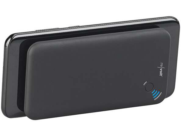 Batterie d'appoint PB-500.qi USB ultraplate compatible Qi 5000 mAh jusqu'à 2,1 A / 10,5 W