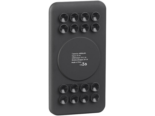 Batterie d'appoint PB-500.qi USB ultraplate compatible Qi 5000 mAh jusqu'à 2,1 A / 10,5 W