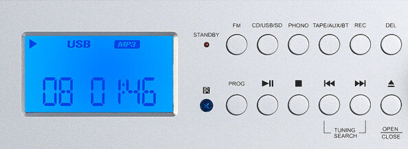 Chaîne stéréo 80 W pour vinyles / CD / cassettes MHX-620.bt