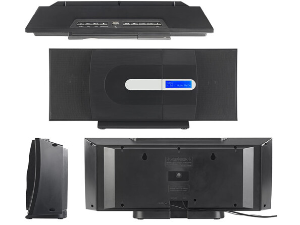 Chaîne stéréo avec radio FM et DAB+. Différentes vues