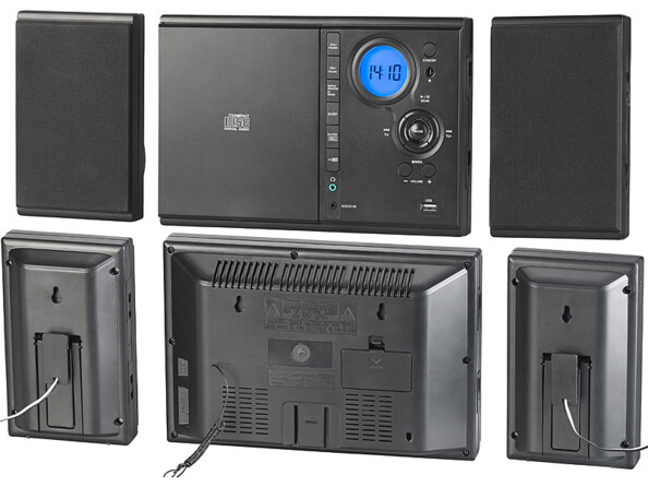 Chaîne stéréo verticale lecture MP3/WMA également possible par clé USB