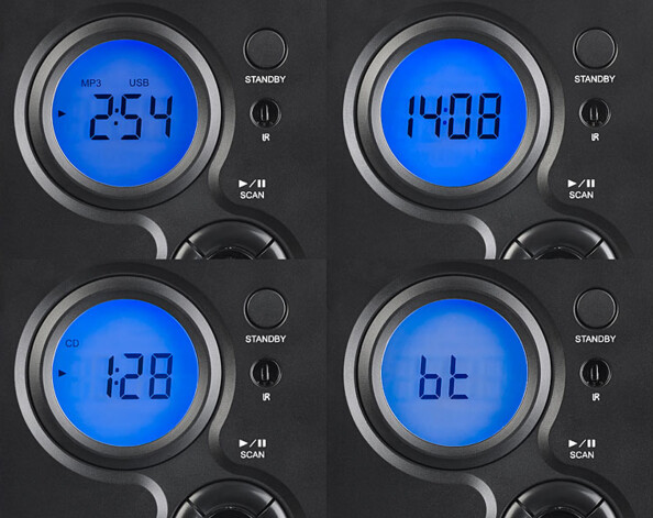 Chaîne stéréo verticale compacte 10 W : MSX-500 (Reconditionné)