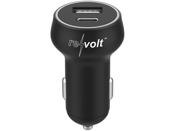 Chargeur sur prise allume-cigare. Compatible chargement rapide