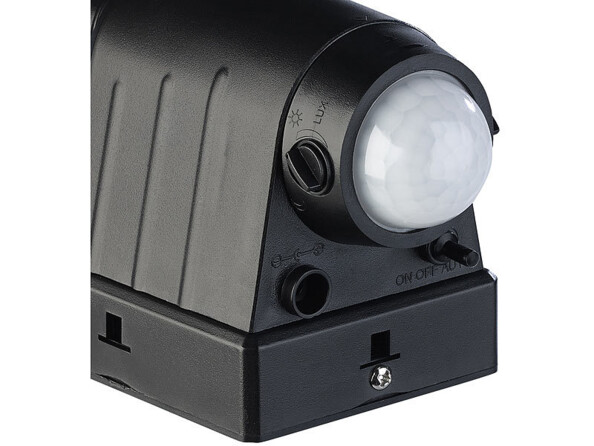 Double projecteur solaire d'extérieur avec capteur de mouvement PIR