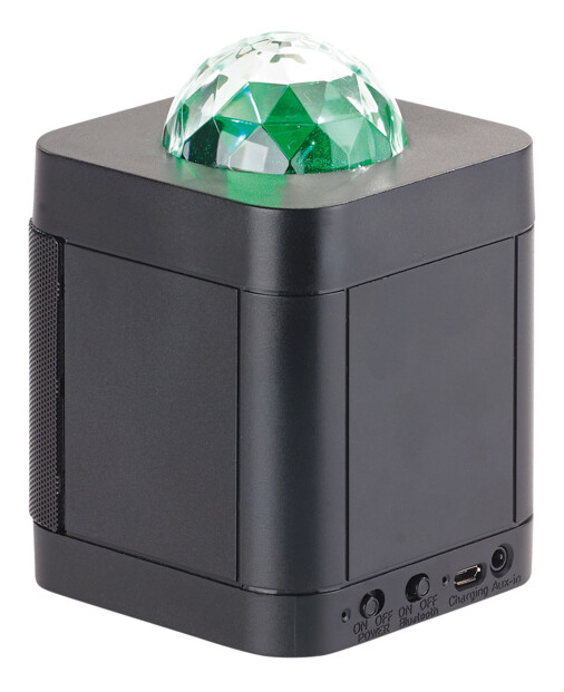 mini haut parleur bluetooth avec effets lumineux et entrée auxiliaire