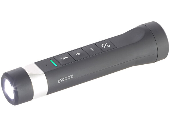 lampe de poche avec haut parleur sans fil et kit mains libres bluetooth ZX1622 auvisio