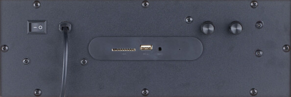 Haut-parleur multiroom Bluetooth /wifi/AirPlay 80 W avec subwoofer Bois