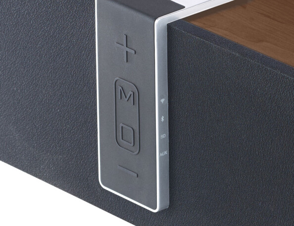 Haut-parleur multiroom Bluetooth /wifi/AirPlay 80 W avec subwoofer Bois