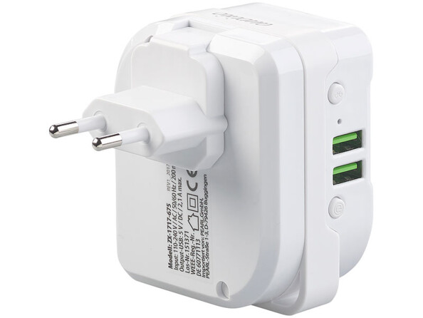 Haut-parleur nomade 2 en 1 avec fonction bluetooth et recharge USB