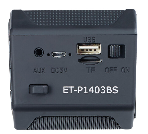 entrées auxilliaire micro usb carte micro sd sortie usb 5v 1a sur enceinte sans fil solaire mss-312.slr auvisio