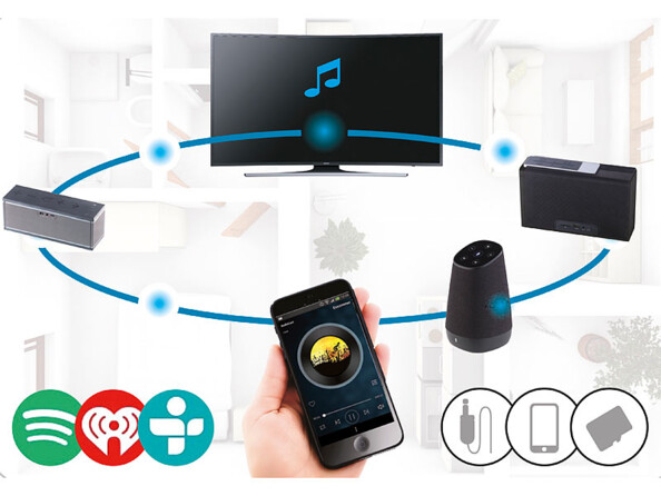 Haut-parleur wifi multiroom compatible Alexa 30 W