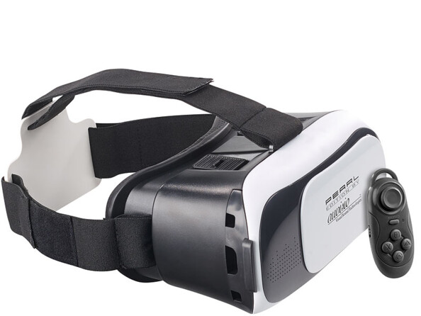 lunettes de réalité virtuelle pour smartphones Auvisio vrb58 avec manette de jeux bluetooth