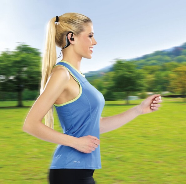 Micro-casque sport bluetooth et étanche avec tour d'oreille