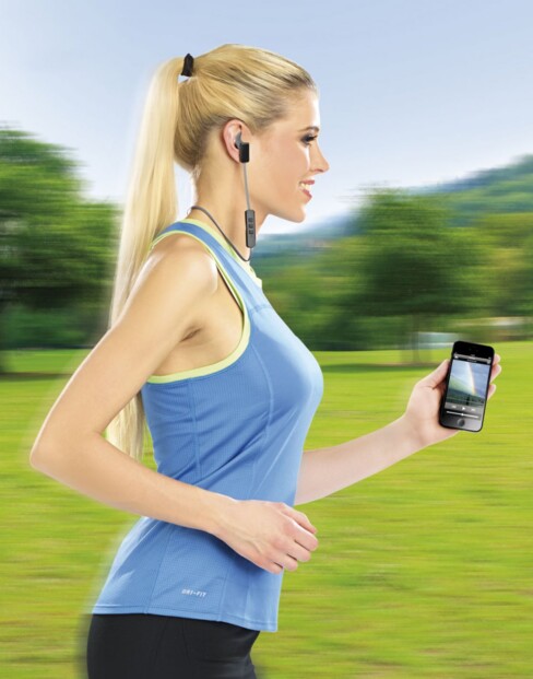 Micro-casque sport Bluetooth intra-auriculaire