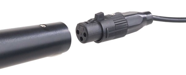 Microphone dynamique avec câble 2,5 m XLR vers jack 6,35 mm