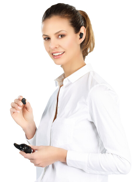 Oreillettes stéréo True Wireless In-Ear avec bluetooth et étui de chargement