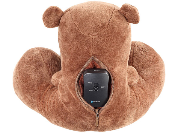 Ours en peluche enceinte avec bluetooth et kit mains libres