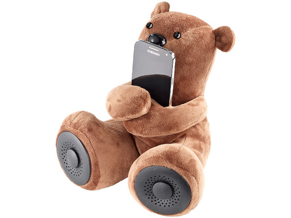 Ours en peluche enceinte avec bluetooth et kit mains libres
