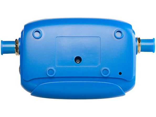 Pointeur satellite numérique vue de dos